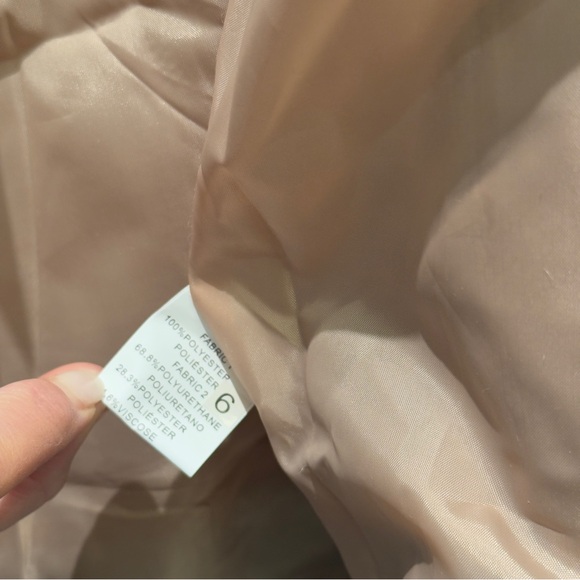 NWT- Gran Oriente Tan Faux Fur Camel Buckle Coat Jacket Size Large - Picture 8 of 13